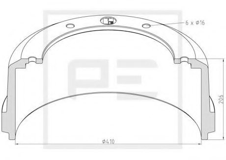 ROCKWELL 30-F-3313 Brake Drum